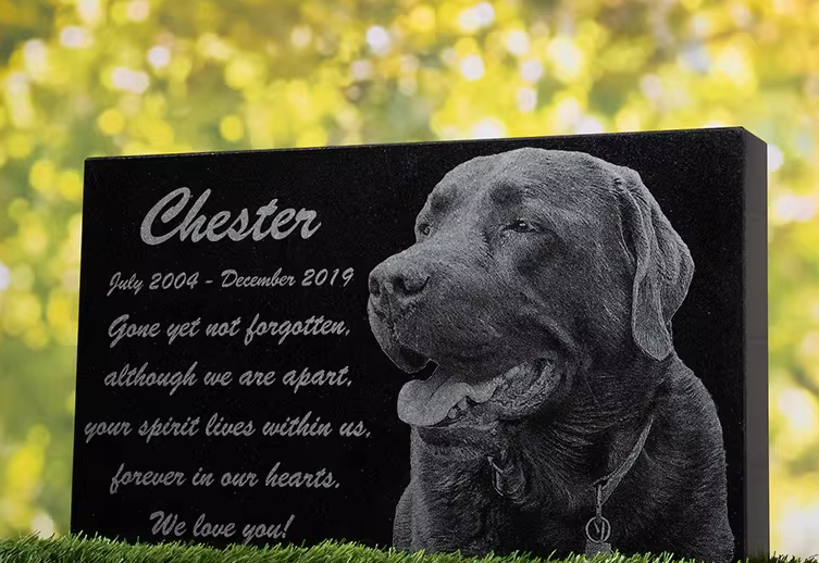 A Hand‑Carved Pet Tombstone for Chester – The Dog Who Loved Our Porch